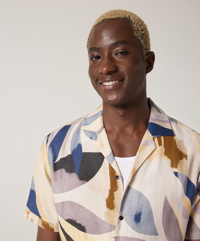 Floral Print Short Sleeve Shirt